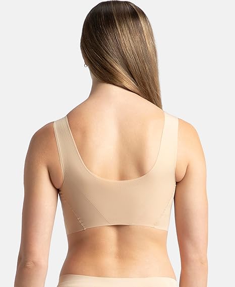 Jockey 1839 Women’s Wirefree Padded Lounge Bra – Full Coverage with 360° Stretch & Removable Pads